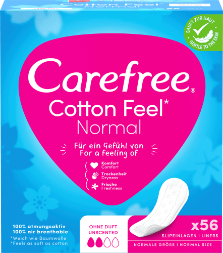 Slipeinlagen Normal ohne St Cotton Feel 56 Duft,