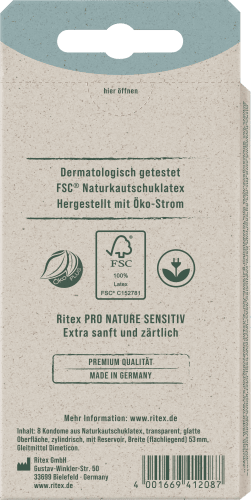 Kondome Pro Nature Sensitiv, St Breite 8 53mm