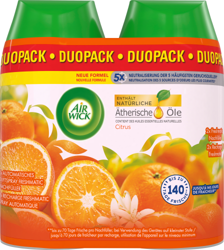Lufterfrischer Freshmatic Citrus Nachfüllpack (2x250 ml), 500 ml