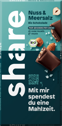 Schokolade, Nuss & Meersalz 55 % Kakao, 100 g