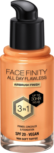 Facefinity Toffee, 30 Day LSF 84 Foundation Soft All Flawless 20, ml