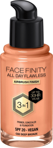 Foundation Facefinity All Day 82 ml Bronze, LSF 30 20, Flawless Deep
