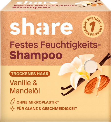 Festes Shampoo Vanille & 60 g Mandelöl