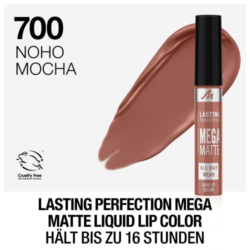 Lippenstift 7,4 ml Matte Perfection Mocha, Liquid Noho Mega 700 Lasting