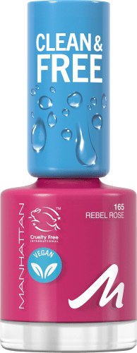 Nagellack Clean & Rebel 8 ml 165 Rose, Free