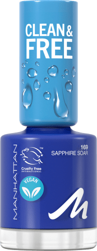 Clean Sapphire 169 Nagellack & 8 Free ml Soar,
