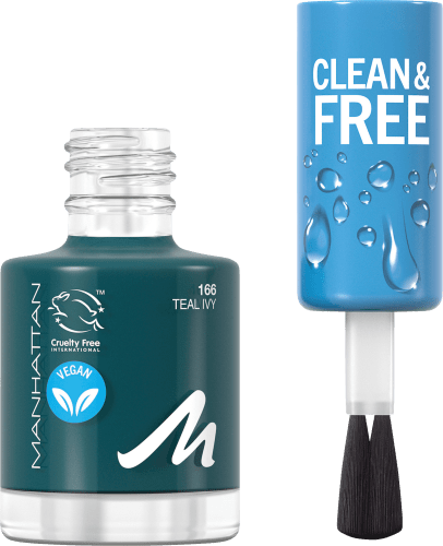 Nagellack Clean & Free 168 Teal Ivy, 8 ml