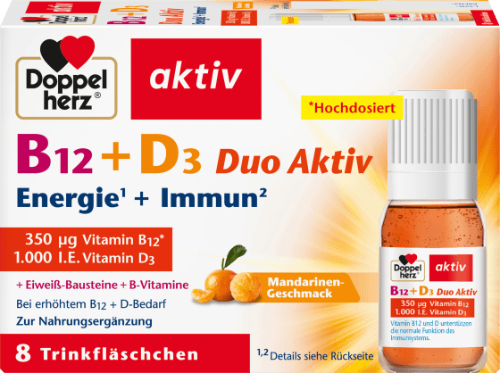 91,1 B12 Duo D3 St, g Aktiv 8 + Vitamin Trinkfläschchen