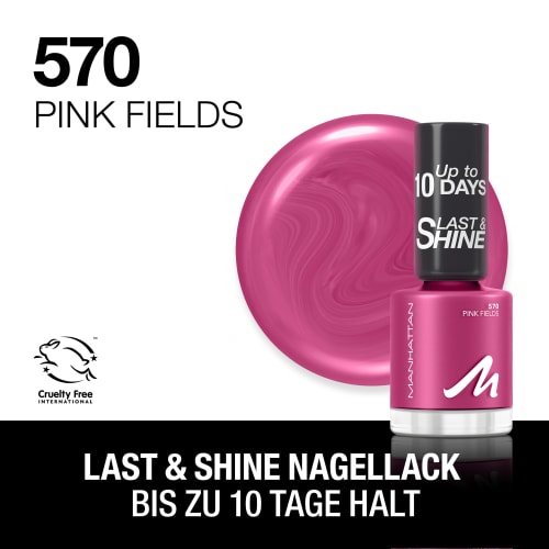 & ml 8 Shine 570 Pink Nagellack Fields, Last