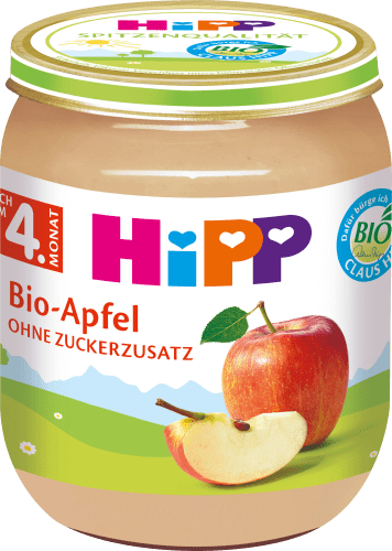 Früchte Bio-Apfel nach dem 4. Monat, 125 g | Babygläschen & Co.