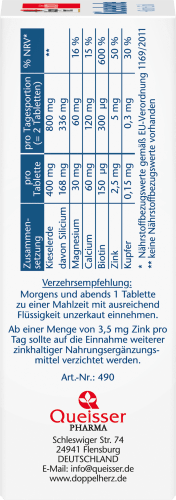 Kieselerde + Biotin + 51,6 40 Zink g Tabletten St