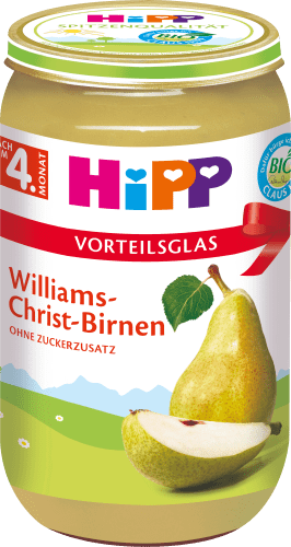 Früchte Williams-Christ-Birnen nach dem 4. Monat, 250 g | Babygläschen & Co.