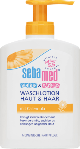 Baby & Kind Waschlotion Haut & Haar Calendula, 200 ml