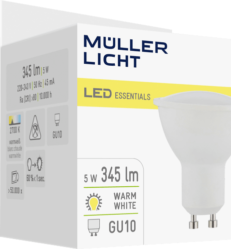 5W GU10, LED 1 St 320LM Ref