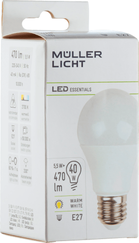 LED Birne 470lm, 1 St E27 6W