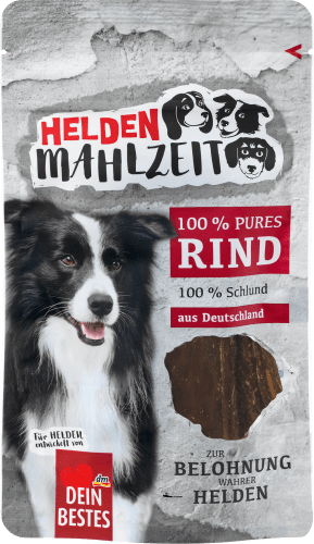 Heldenmahlzeit, 50 Rinderschlund, Hundeleckerli g purer