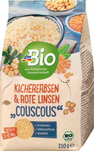 Couscous, Kichererbsen g 250 & roten Linsen,