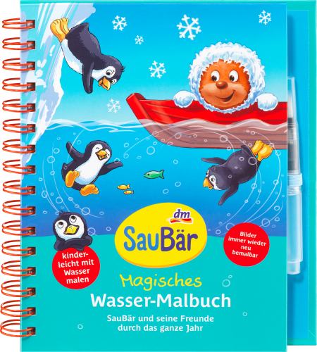 SauBär Magisches Wasser-Malbuch, 1 St