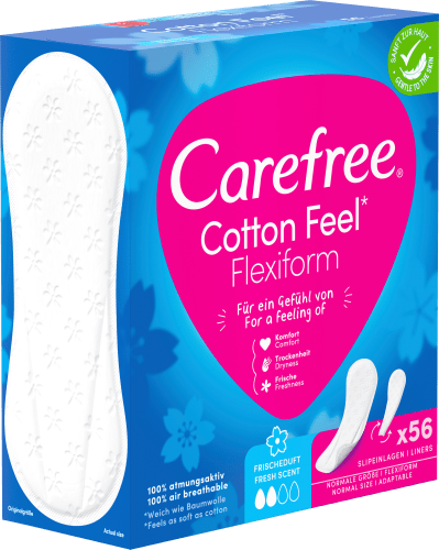 56 Slipeinlagen Feel Cotton Flexiform St Frischeduft, mit