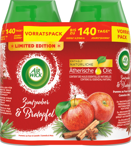 Freshmatic Zimtzauber & Bratapfel Nachfüllpack (2x250 ml), 2 St
