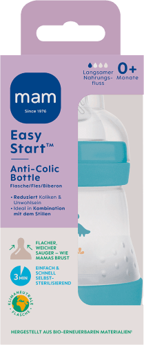 Babyflasche Easy Start Anti-Colic, blau, von Geburt an, 160 ml, 1 St