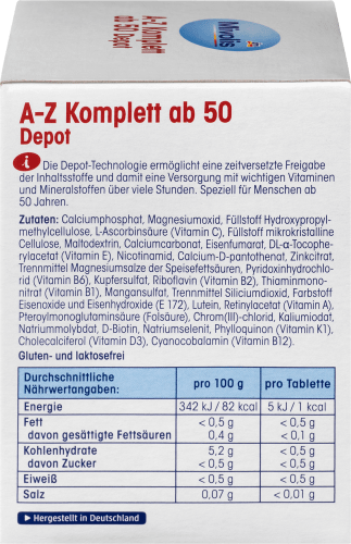 A-Z Komplett 150 ab Depot 100 g Tabletten, St, 50