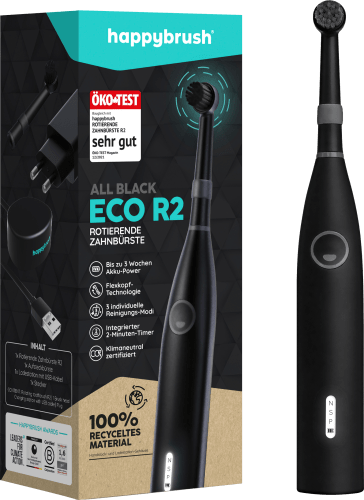 Elektrische Zahnbürste Eco R2 all 1 St Black