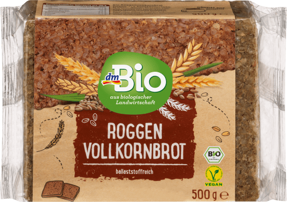 Brot, Roggen Vollkorn, 500 g