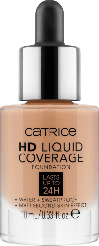 Foundation Liquid HD Beige, ml Waterproof Coverage 040 Warm 10 Mini