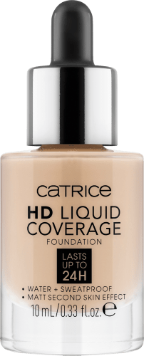Liquid Foundation Coverage HD Beige, ml Mini 10 Waterproof 010 Light