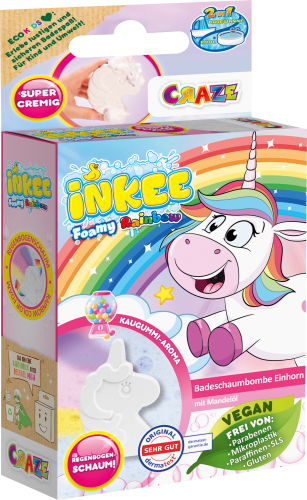 Kinder Badezusatz Foamy 1 St Rainbow Unicorn