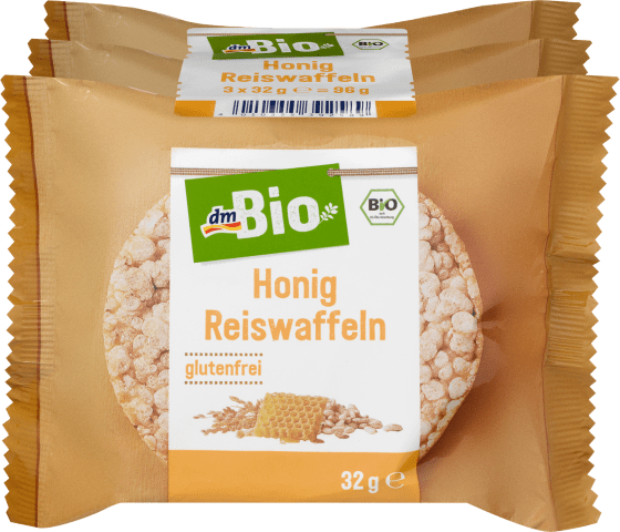 Waffeln, Reis mit Honig, 96 g | Knabberzeug