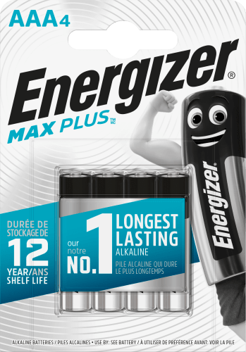 Energizer Max Plus Micro AAA 4St., 4 St