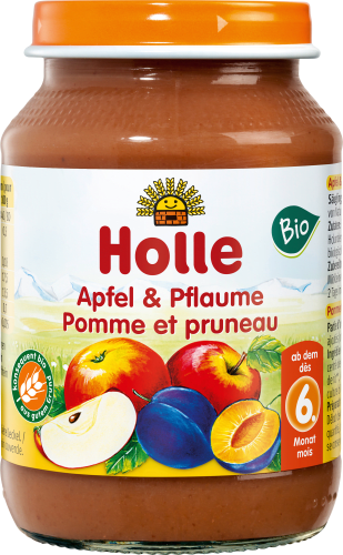 Früchte Apfel & Pflaume ab dem 6. Monat, 190 g | Babygläschen & Co.