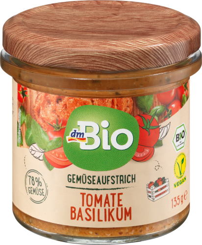 Gemüseaufstrich, Tomate Basilikum, 135 g
