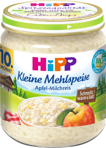 Kleine Mehlspeise Apfel-Milchreis ab 10. Monat, 200 g | Babygläschen & Co.