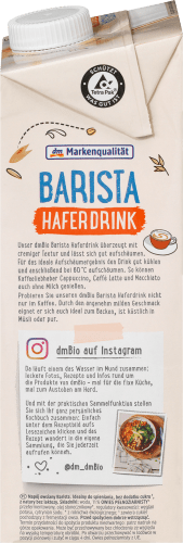 1 Barista, Haferdrink l