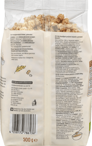 Knuspermüsli Dinkel Crunchy, 500 g