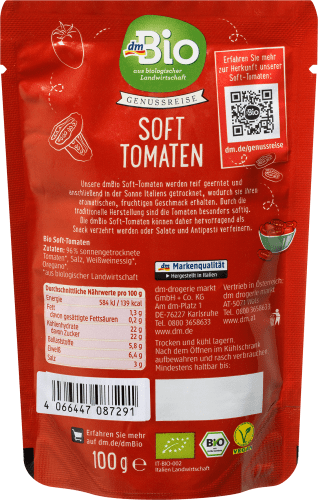 Tomaten, sonnengetrocknet, soft, 100 g