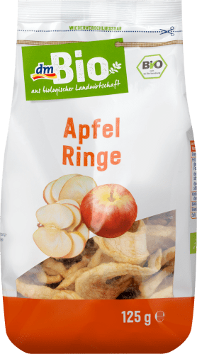 Trockenobst Apfel-Ringe, 125 g