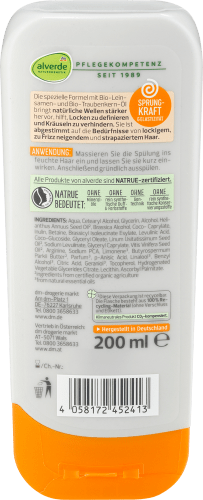 Conditioner Locken Bio-Leinsamen, 200 ml Bio-Traube