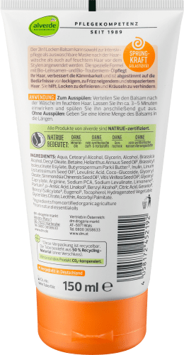 Balsam Locken Bio-Traube, 2in1 Bio-Leinsamen, 150 Conditioner ml