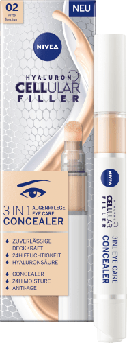 Concealer Augenpflege 3in1 Hyaluron Cellular Mittel, 4 Filler, ml