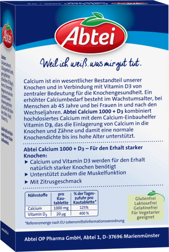 Calcium 1000 + Vital g Osteo D3 Kautabletten St., 30 113
