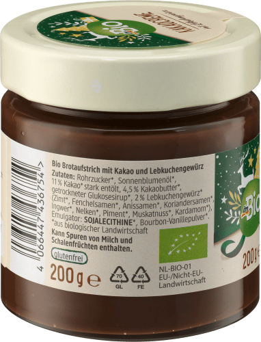 Kakaocreme Lebkuchengewürz, 200 g