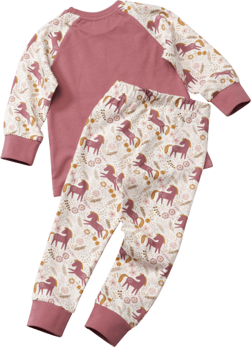 Schlafanzug mit Einhorn-Motiv, 1 & weiß, 92, St rosa Gr