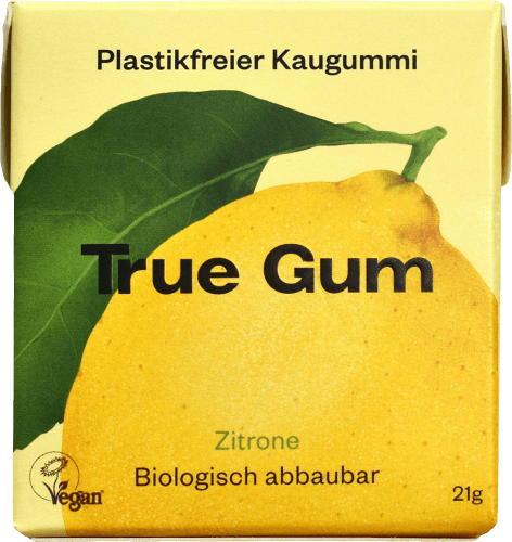 Kaugummi, Zitrone, zuckerfrei, 21 g | Kaugummi