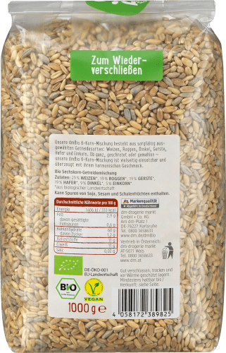 Getreide, 6-Korn-Mischung, 1000 g