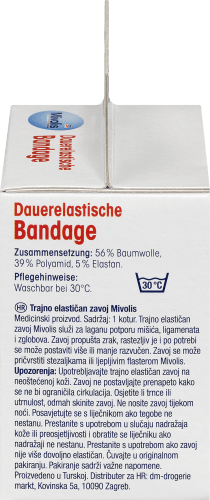 Dauerelastische Bandage, 6 cm x m Rolle, (gedehnt), 1 5 5 m