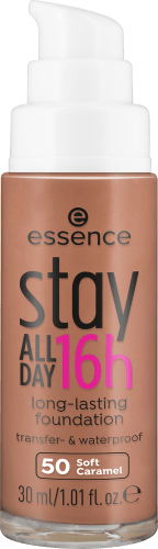 16h Stay Day Foundation 50 All Caramel, Soft Long-Lasting 30 ml